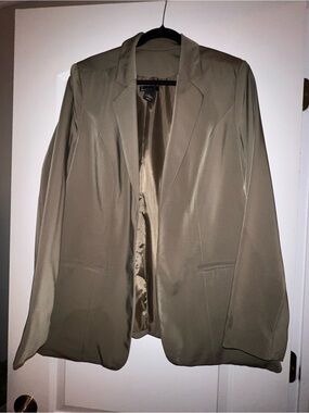 Lane Bryant Olive Green Blazer